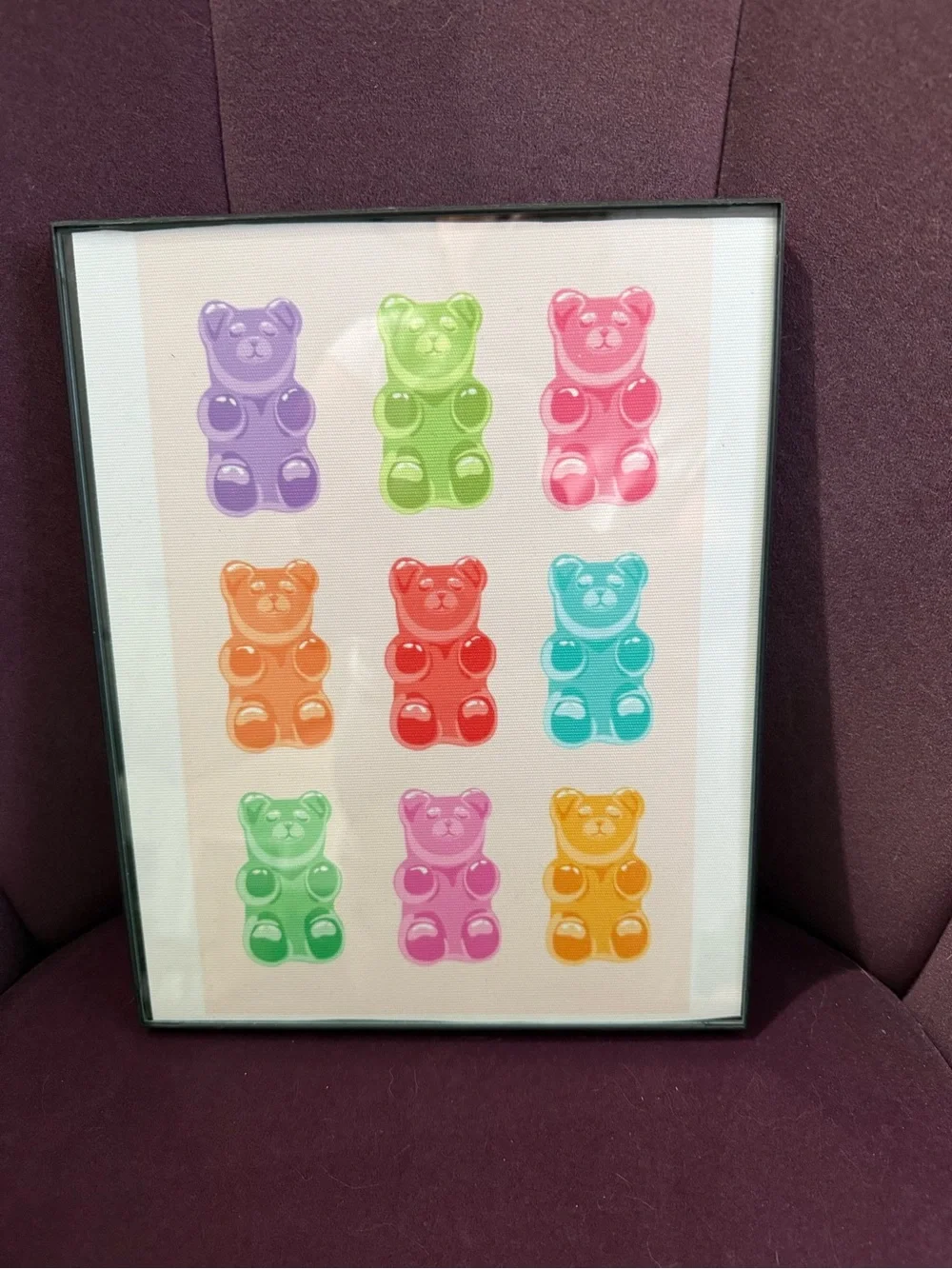 Rainbow Gummy Bear Wall Art Print